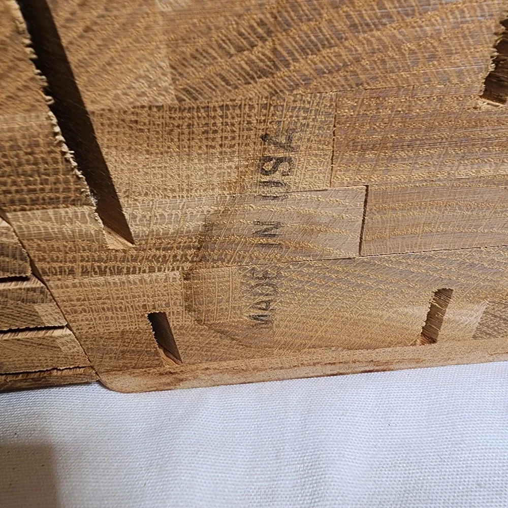 Cutco 13 Slot Wooden Knife Block‎ Oak With Shears Holder